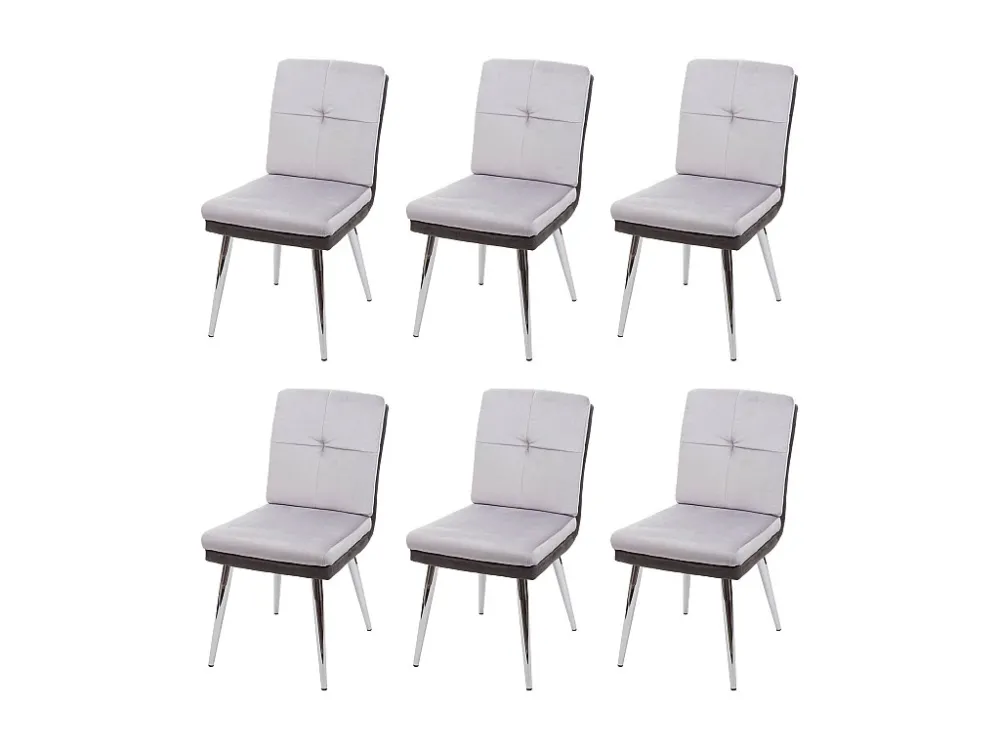 MCW-G48 eetkamerstoel (set van 6), grijs