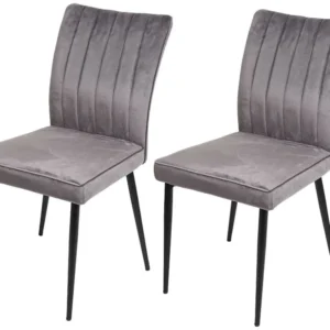 MCW-K16 eetkamerstoel (set van 2), donkergrijs