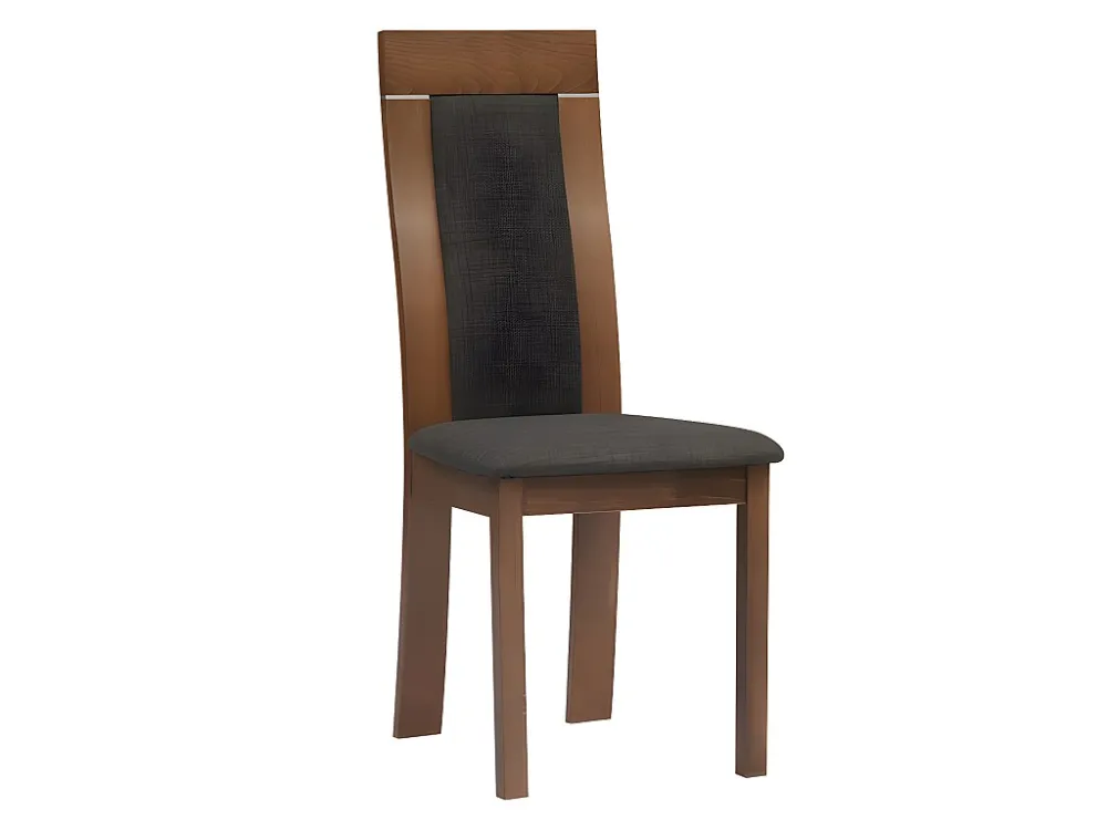 Set van 6 moderne stoelen beukenhout en stof BELINDA