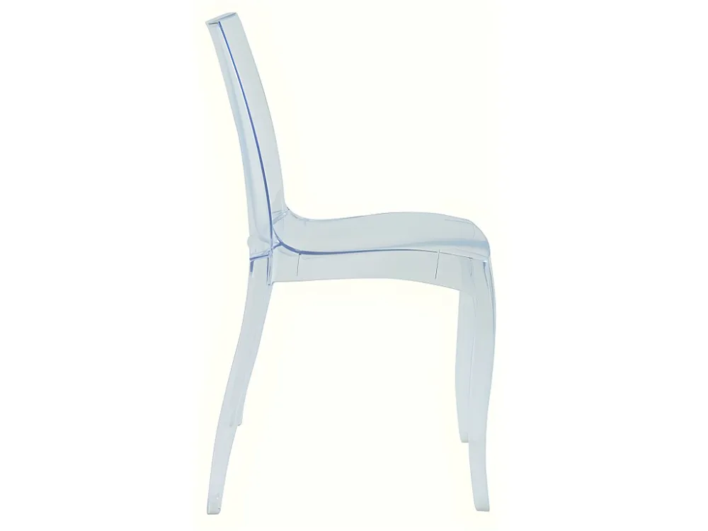 Set van 6 stapelbare stoelen LUCINDA - Polycarbonaat - Kristal