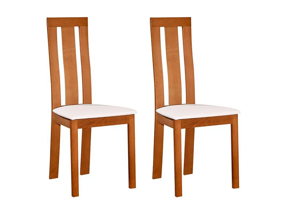 Set van 2 stoelen DOMINGO - Massief beuken kleur naturel