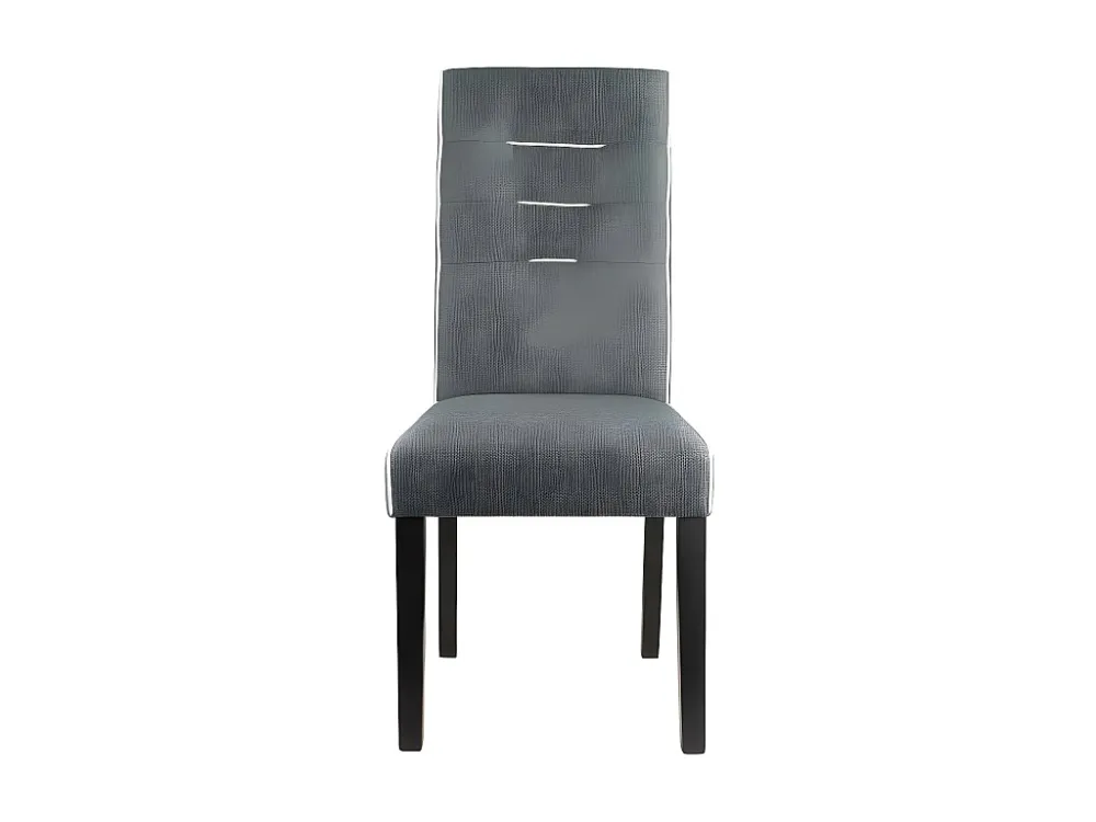 Set van 2 stoelen GABELLE - Stof en poten Hévé - Grijs