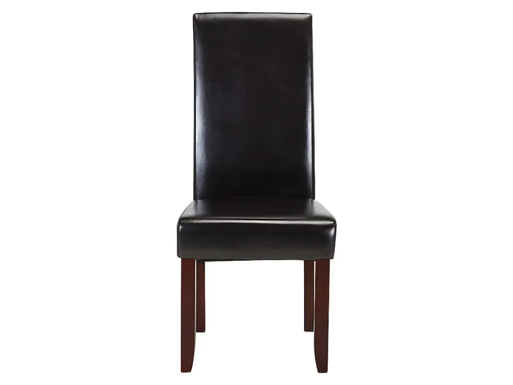 Set van 6 stoelen ROVIGO - Kunstleer bruin