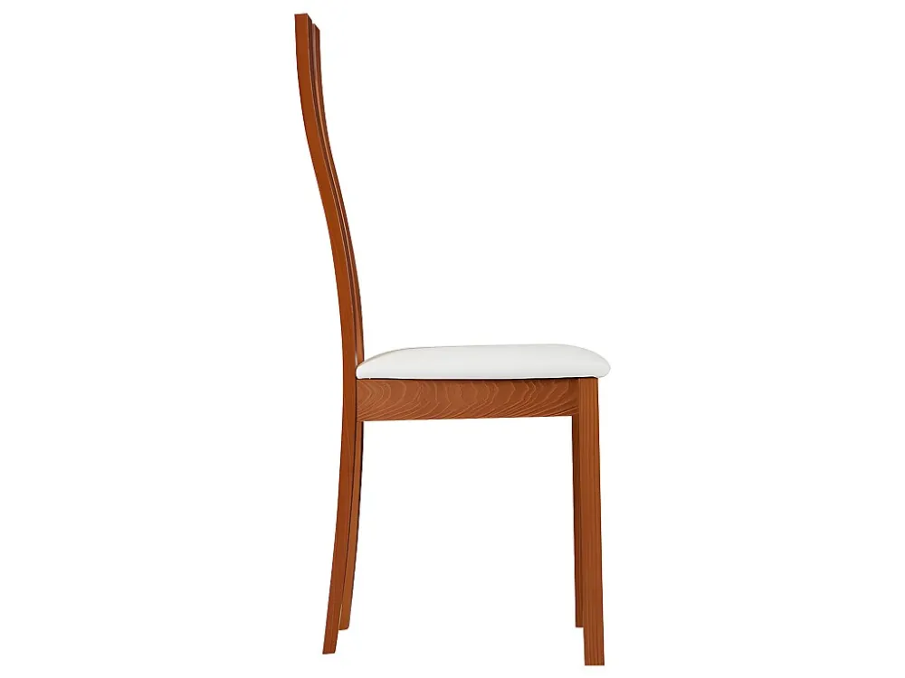 Set van 4 stoelen SILVIA - Massief beuken - kersenrood