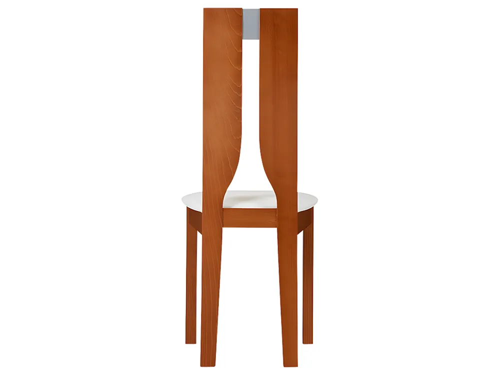 Set van 4 stoelen SILVIA - Massief beuken - kersenrood
