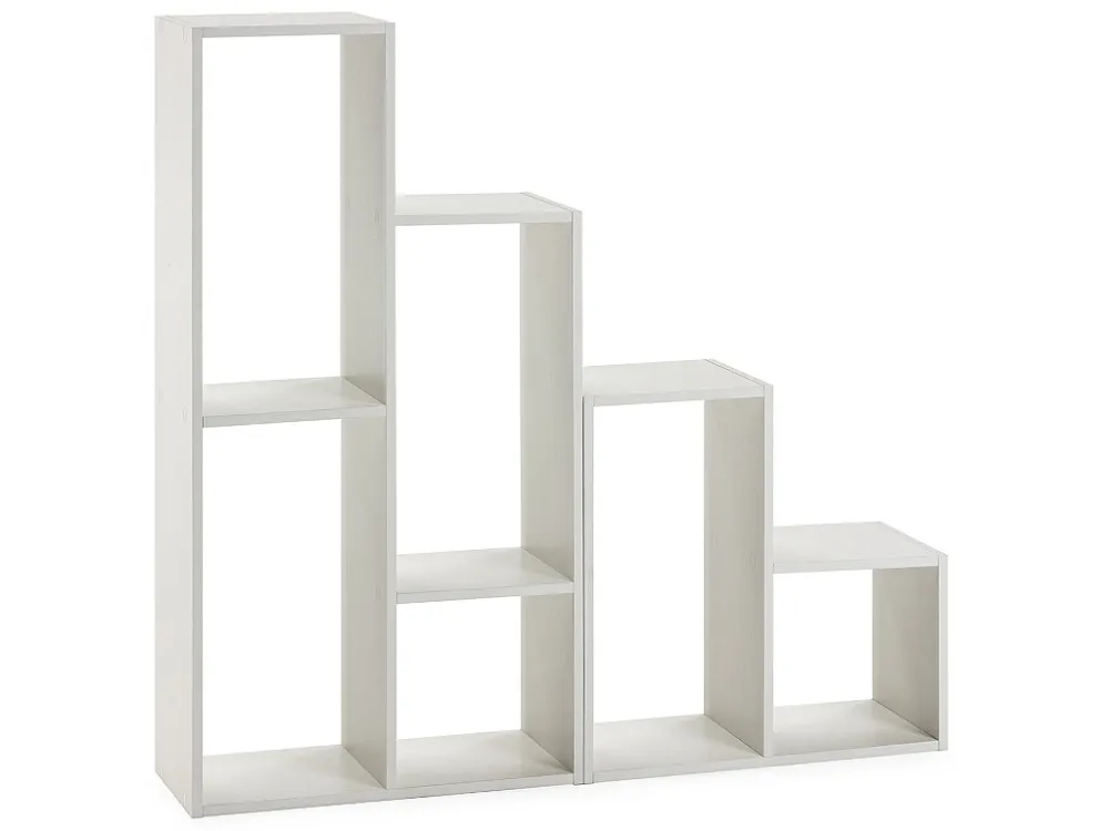 Boekenkast Cies 6 vakken kleur Wit VS Venta-stock