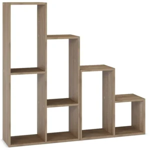 Boekenplank Cies 6 vakken kleur Eikenhout VS Venta-stock