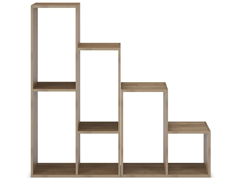 Boekenplank Cies 6 vakken kleur Eikenhout VS Venta-stock