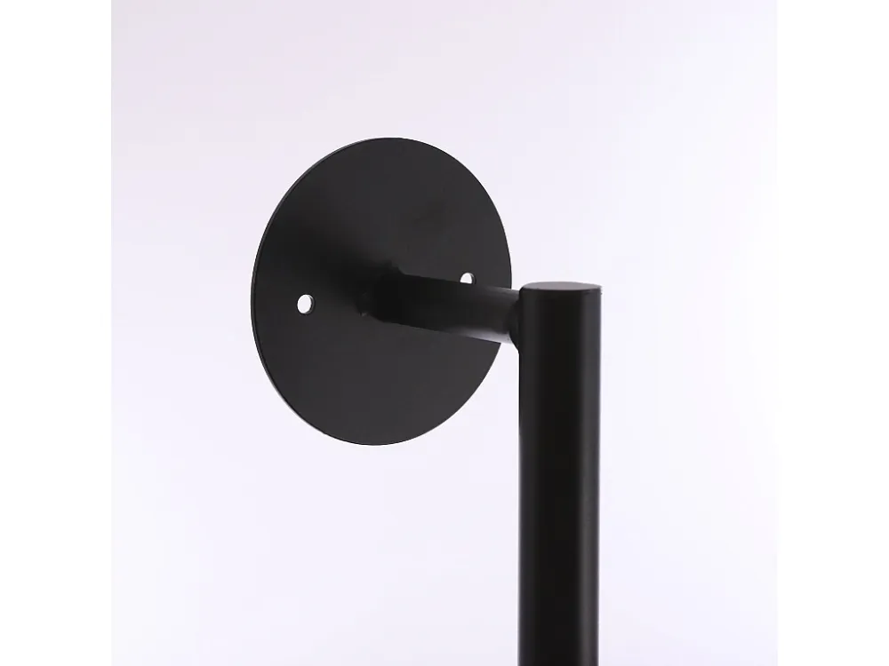 Wandrek van ijzer - 36 x 30 x 120 - Zwart - PERRY