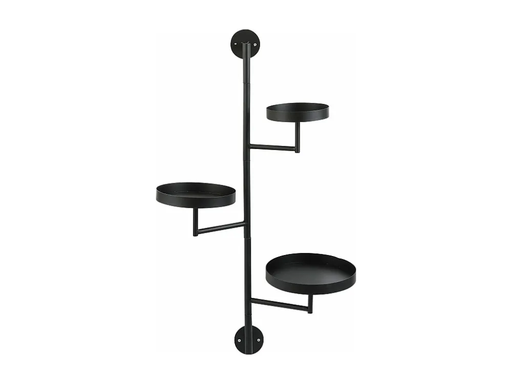 Wandrek van ijzer - 30 x 23 x 80 - Zwart - PERRY