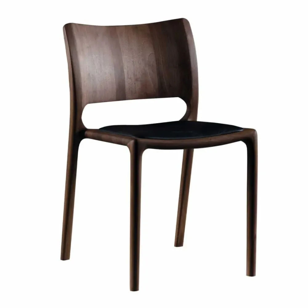 Artisan Latus eetkamerstoel leer Zenith 0924 walnoot