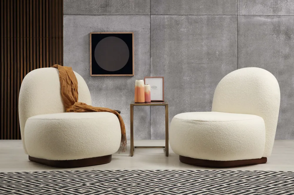Fauteuil Bowie boucle Asir Group