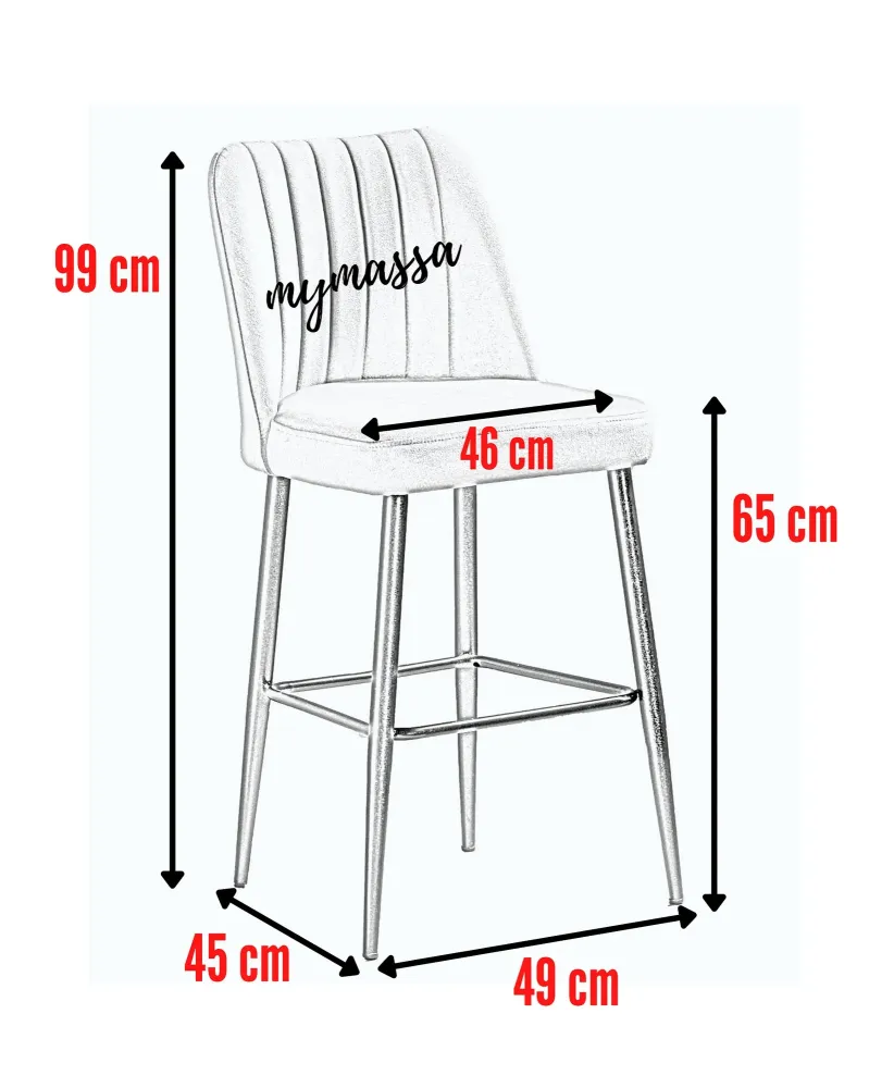 Set van 4 barstoelen Katie Asir Group