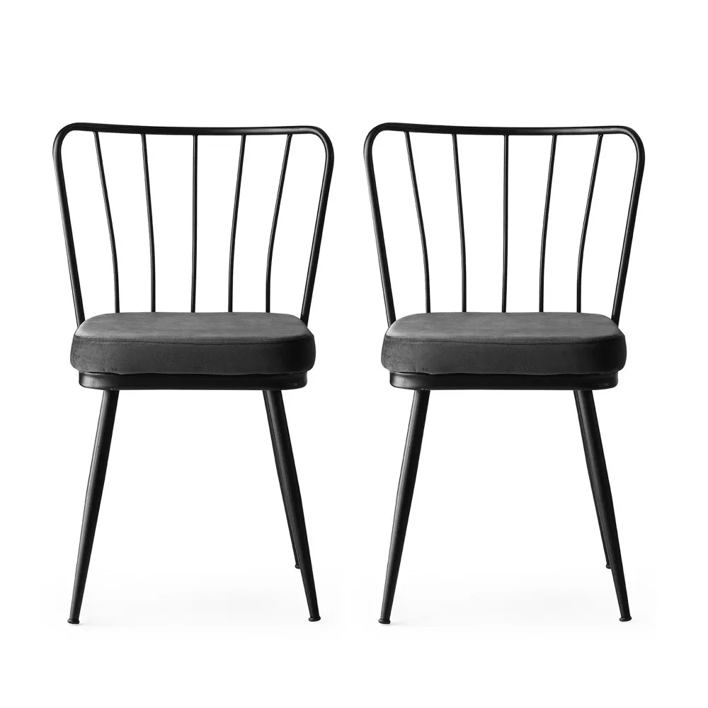 Set van 2 eetkamerstoelen Darnell velvet Asir Group