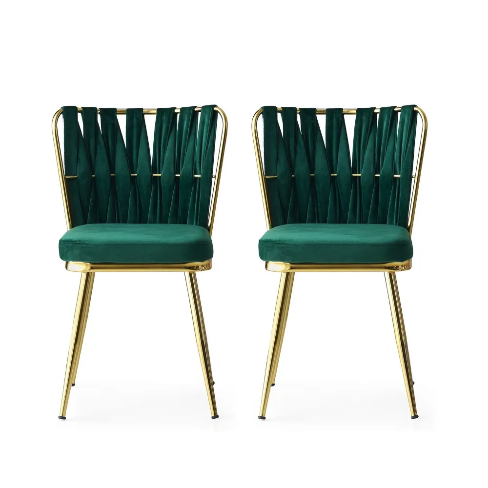 Set van 2 eetkamerstoelen Kusanali velvet Asir Group