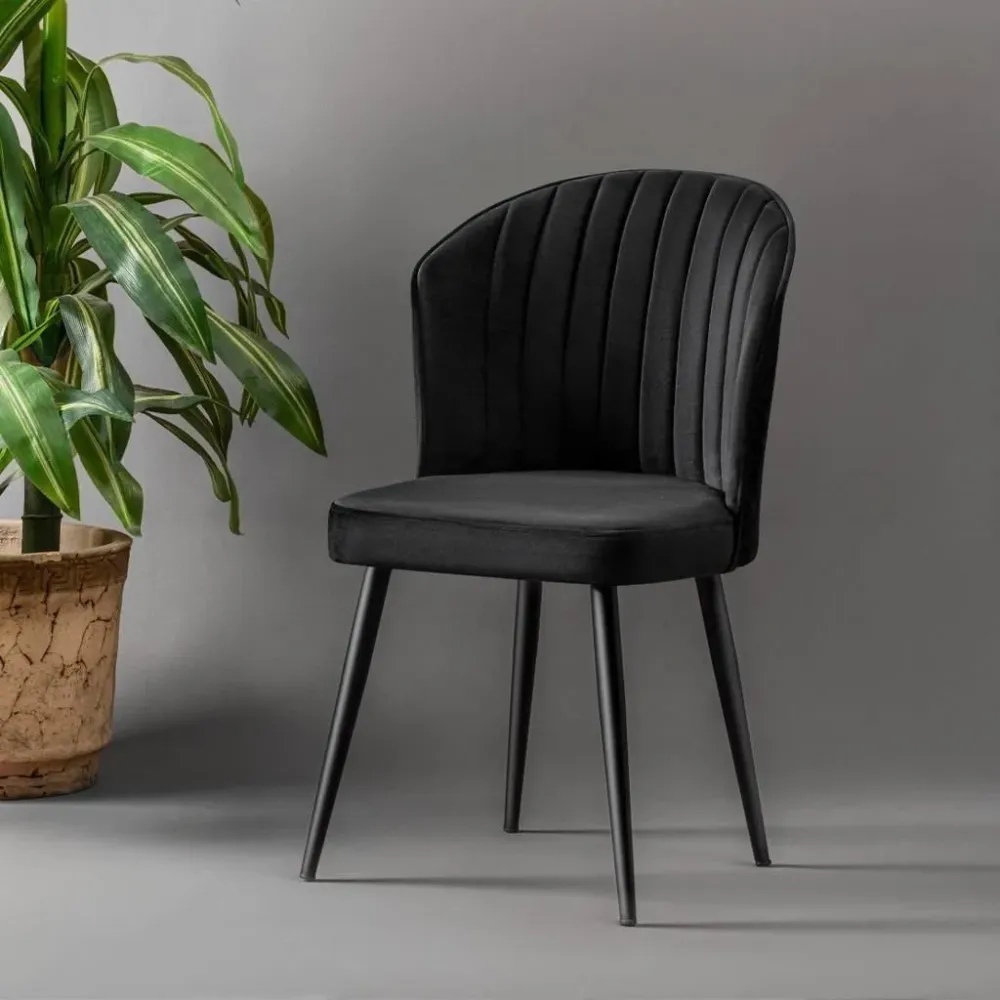 Set van 4 eetkamerstoelen Rubi velvet Asir Group