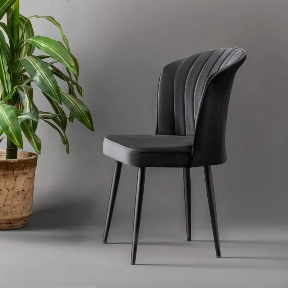 Set van 4 eetkamerstoelen Rubi velvet Asir Group