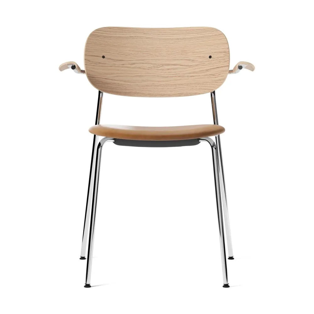 Audo Copenhagen Co Chair armstoel chroom gestoffeerd Dakar 0250