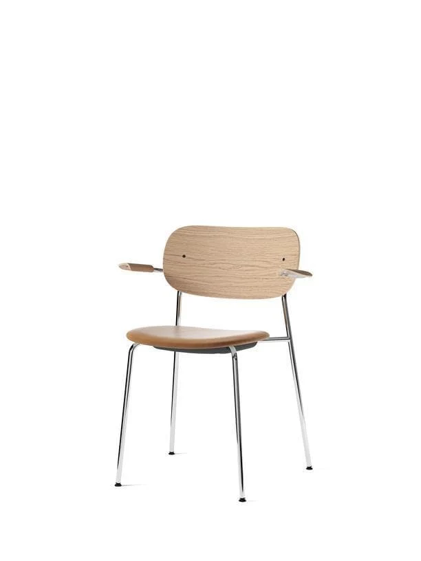 Audo Copenhagen Co Chair armstoel chroom gestoffeerd Dakar 0250