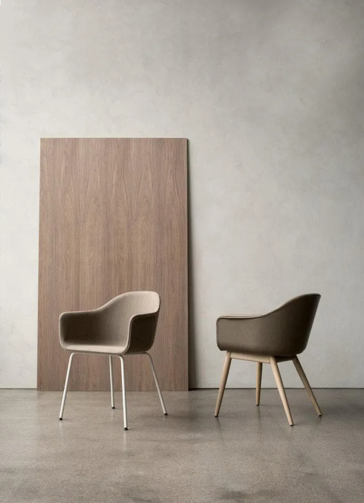 Audo Copenhagen Harbour eetkamerstoel Olive dark stained oak