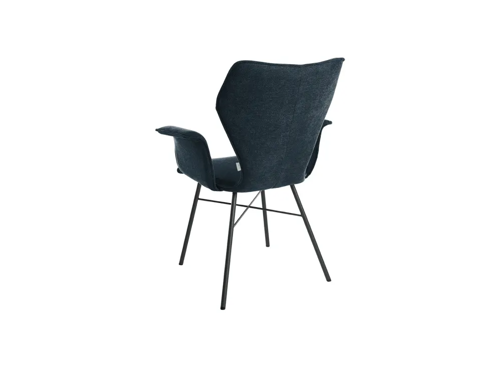 Bert Plantagie Select Clair eetkamerstoel met armleuning darkblue - grey