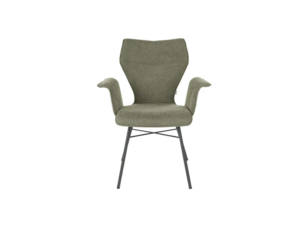 Bert Plantagie Select Clair eetkamerstoel met armleuning eucalyptus - grey