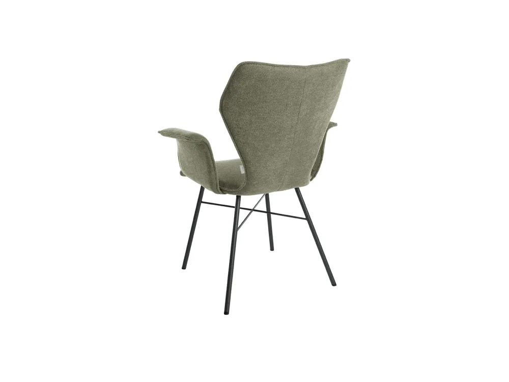 Bert Plantagie Select Clair eetkamerstoel met armleuning eucalyptus - grey