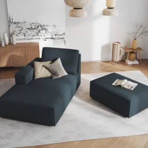 Chaise Longue Carlo links ribstof Beso Lux Group