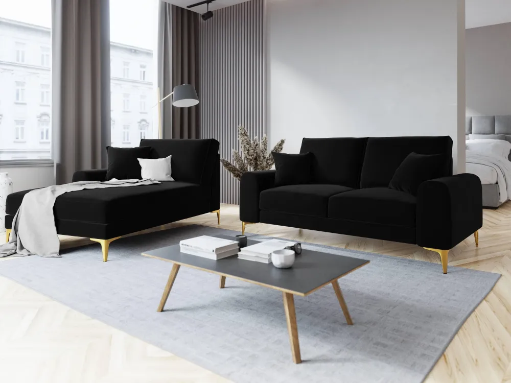 Chaise longue Madara links velvet Beso Lux Group