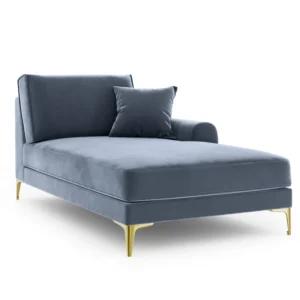 Chaise longue Madara rechts velvet Beso Lux Group
