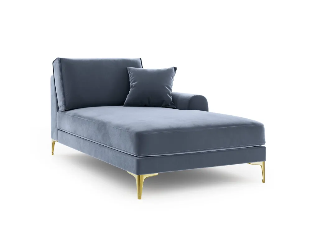 Chaise longue Madara rechts velvet Beso Lux Group