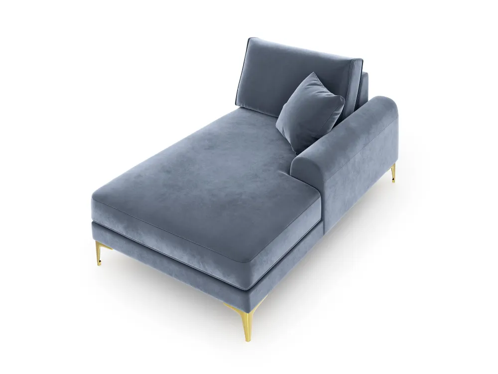 Chaise longue Madara rechts velvet Beso Lux Group