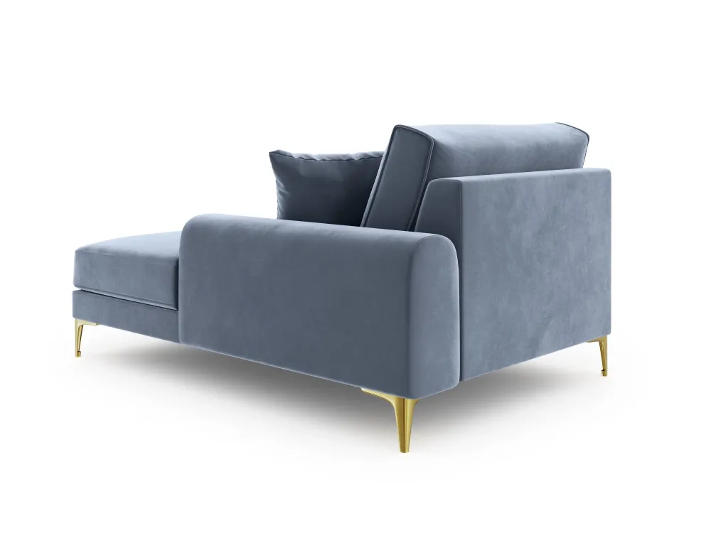 Chaise longue Madara rechts velvet Beso Lux Group