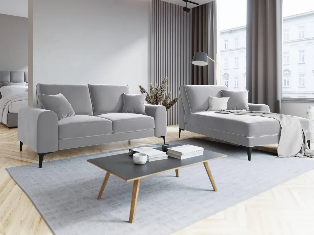 Chaise longue Madara rechts velvet Beso Lux Group