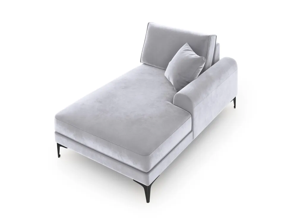 Chaise longue Madara rechts velvet Beso Lux Group
