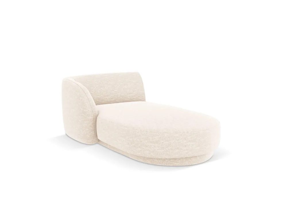 Chaise longue Miley links chenille Beso Lux Group
