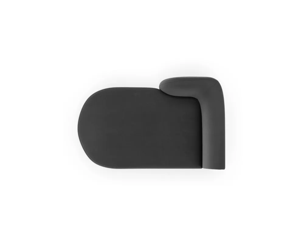 Chaise longue Miley links velvet Beso Lux Group