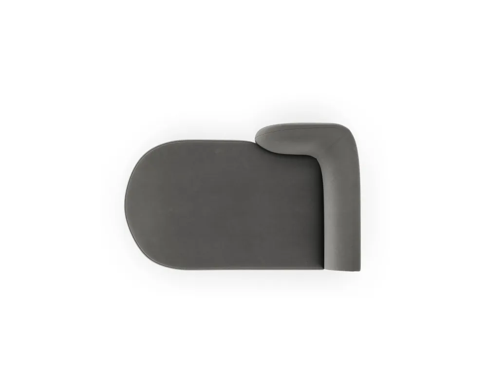Chaise longue Miley links velvet Beso Lux Group