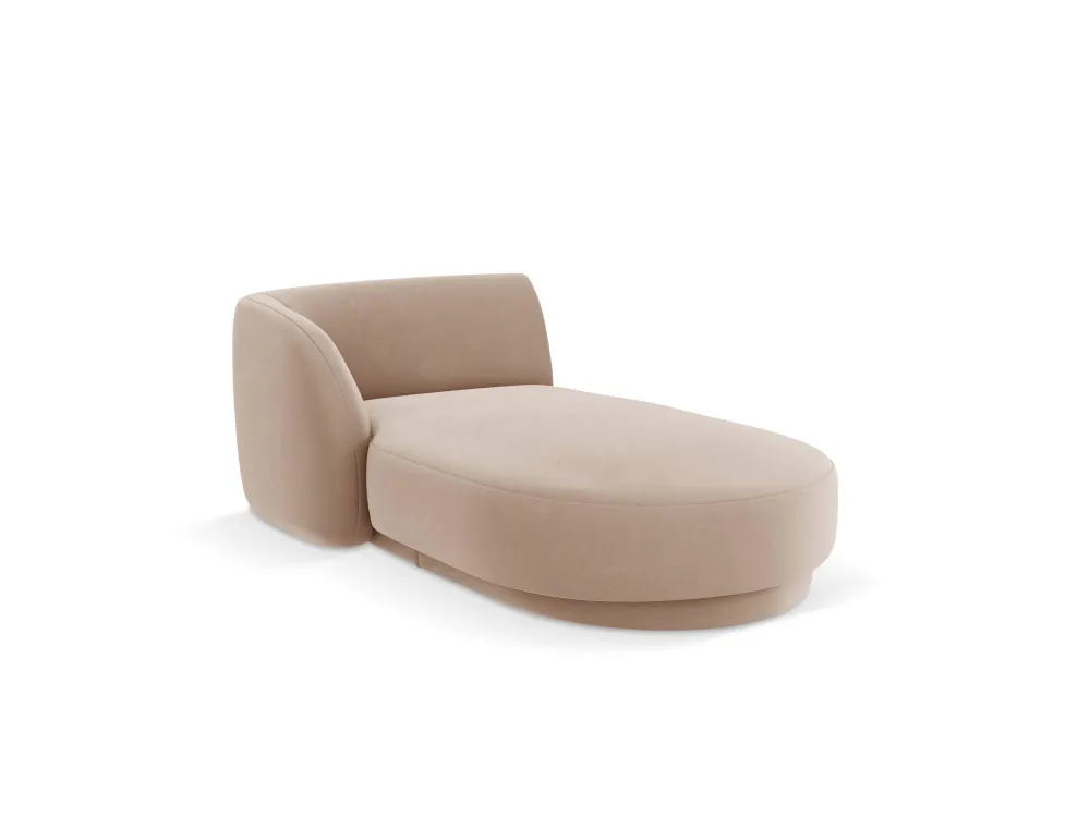 Chaise longue Miley links velvet Beso Lux Group