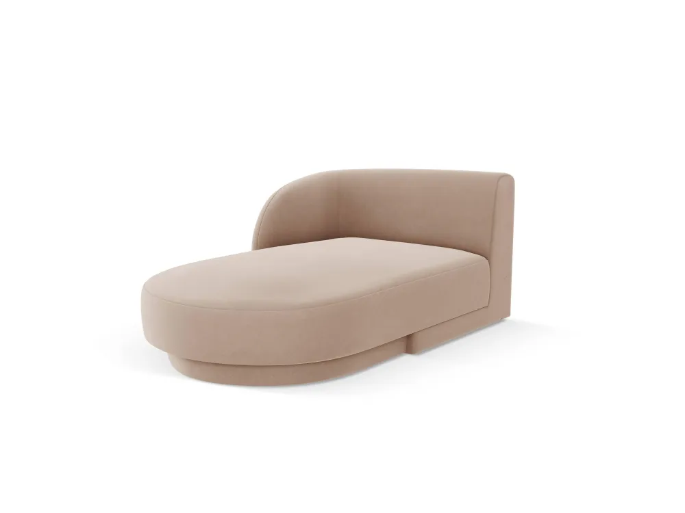 Chaise longue Miley links velvet Beso Lux Group