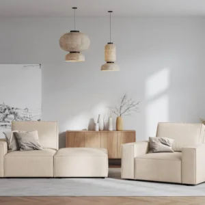 Fauteuil Carlo ribstof Beso Lux Group