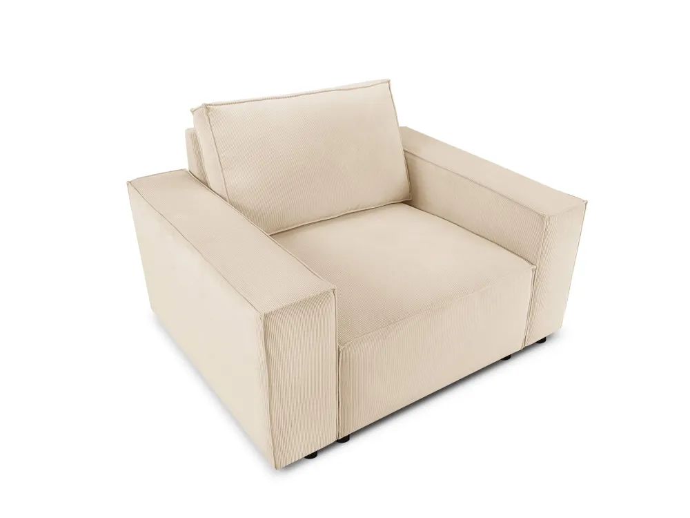 Fauteuil Carlo ribstof Beso Lux Group