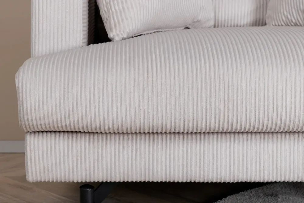 BRAM Fauteuil Matis - Beige Ribstof