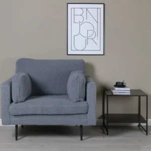 BRAM Fauteuil Renzo - Grijs Teddy