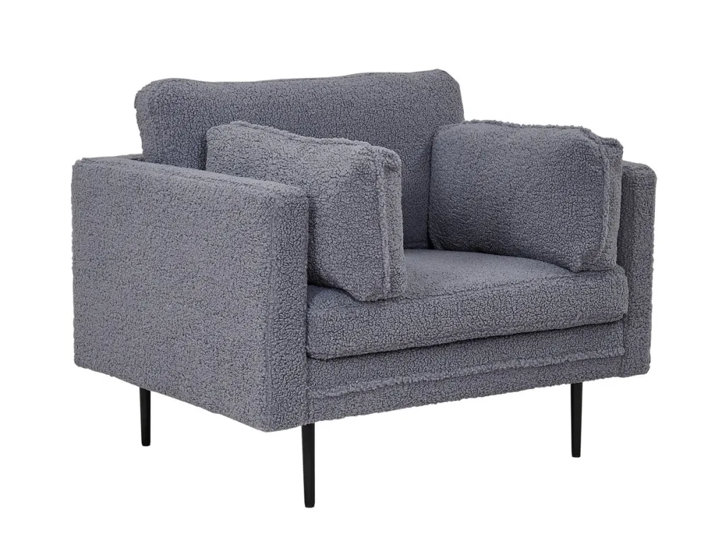 BRAM Fauteuil Renzo - Grijs Teddy