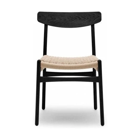 Carl Hansen & Søn CH23 Stoel, gekleurd eikenhout zwart/naturel