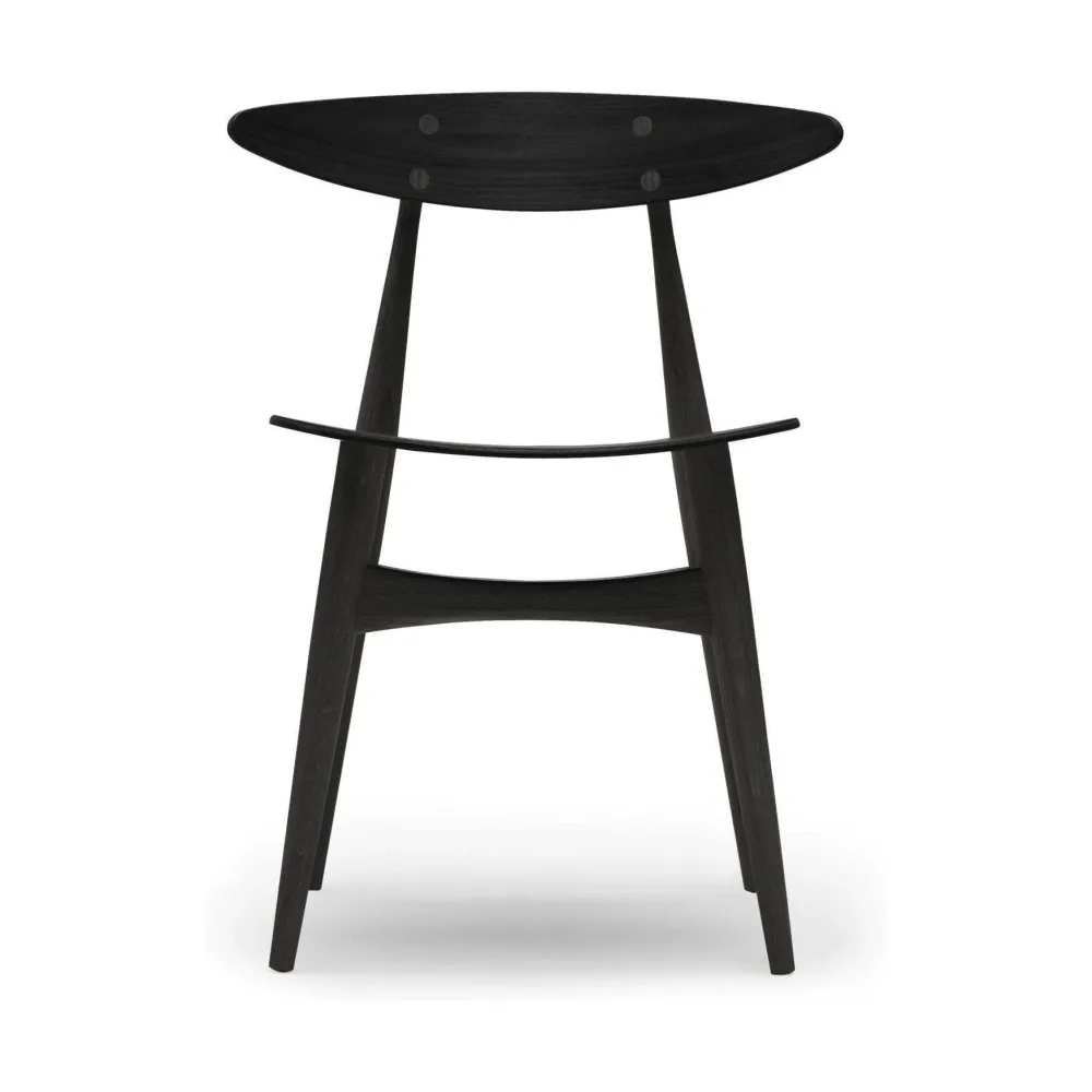 Carl Hansen & Søn CH33T Stoel - Gekleurd Eikenhout zwart
