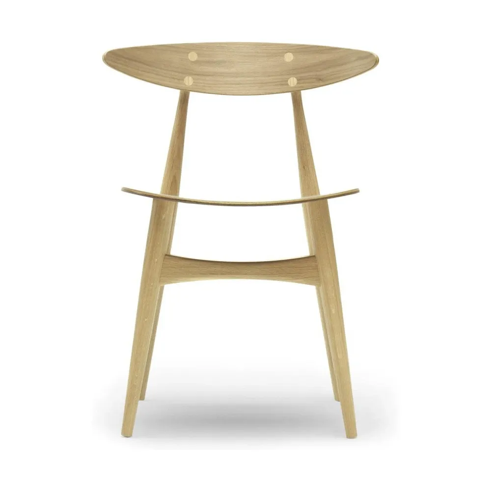 Carl Hansen & Søn CH33T Stoel - Gezeept Beukenhout bruin