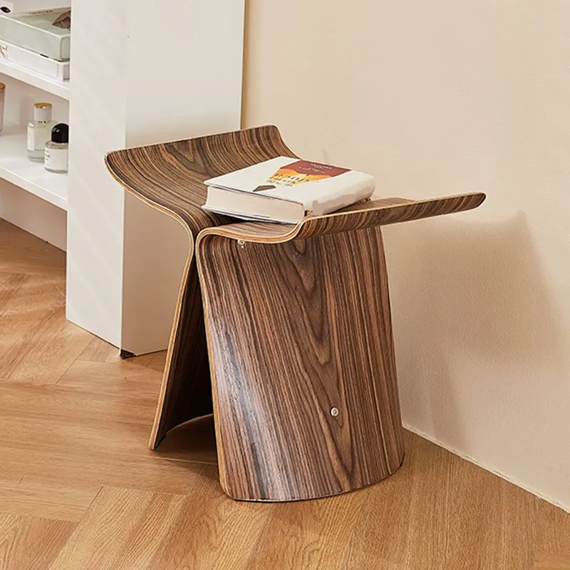 15,7" hoge schraagbijzettafel Scandinavische massief houten bijzettafel Clearhalo