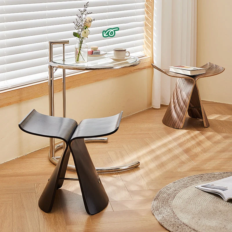 15,7" hoge schraagbijzettafel Scandinavische massief houten bijzettafel Clearhalo